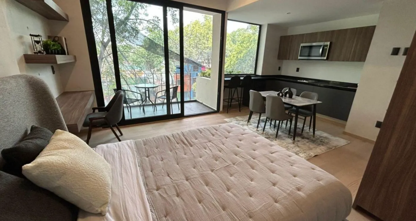 Loft con vista a árboles