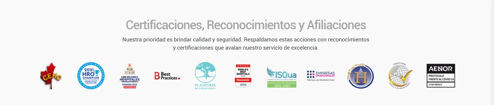 Certificaciones internacionales